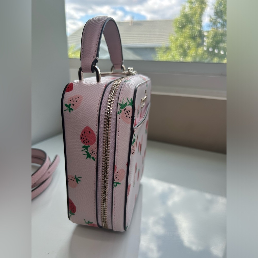 Kate Spade Strawberry Pink Small Crossbody - Picture 15 of 15